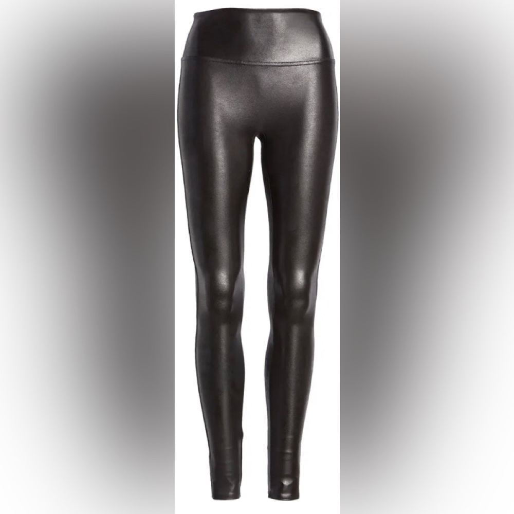 SPANX faux leather legging size Large